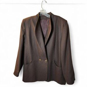Dorene Blazer 14 | Pure New Wool | Brown | Regular‎ | Made in Ireland